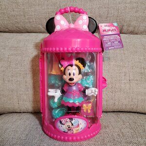 Disney Jr Minnie Mouse Fabulous Fashion Doll, Case & Accessories Set BRAND NEW